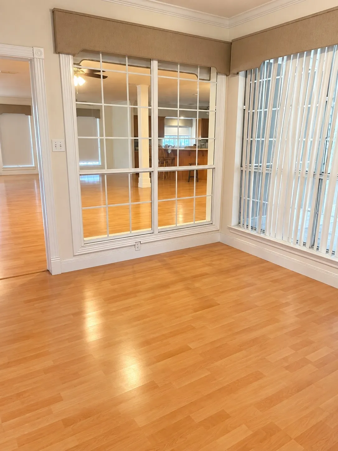 sunroom located on the back side of the house