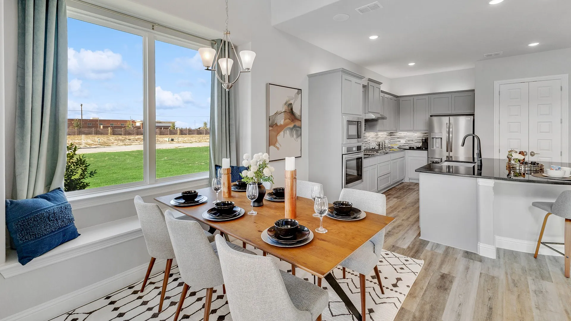Model home photos of similar floorplans, not pictures of actual home.
