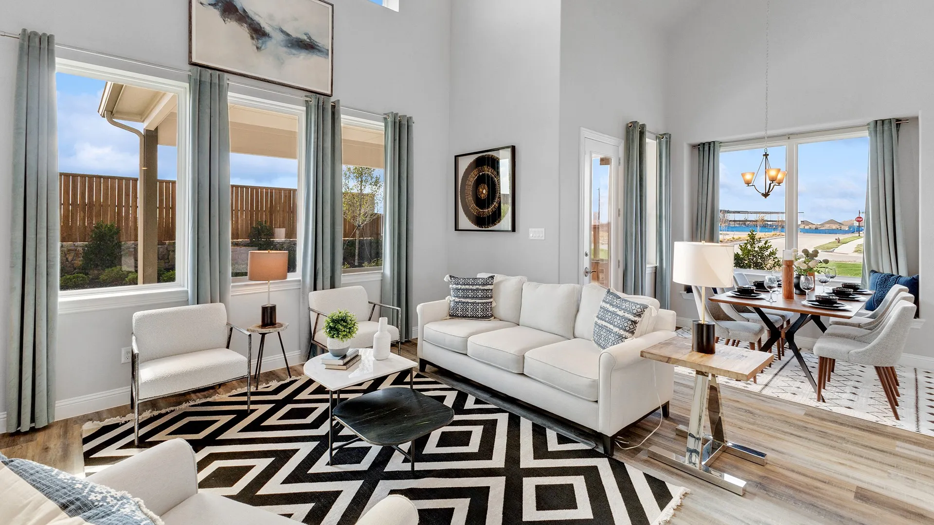 Model home photos of similar floorplans, not pictures of actual home.

