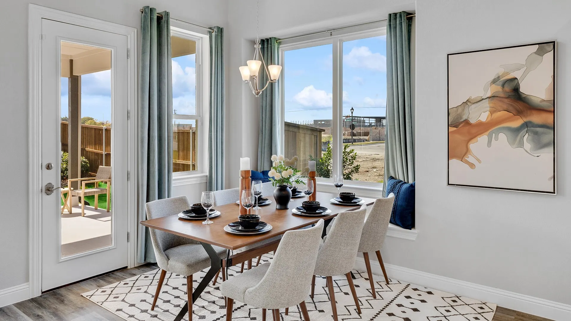 Model home photos of similar floorplans, not pictures of actual home.
