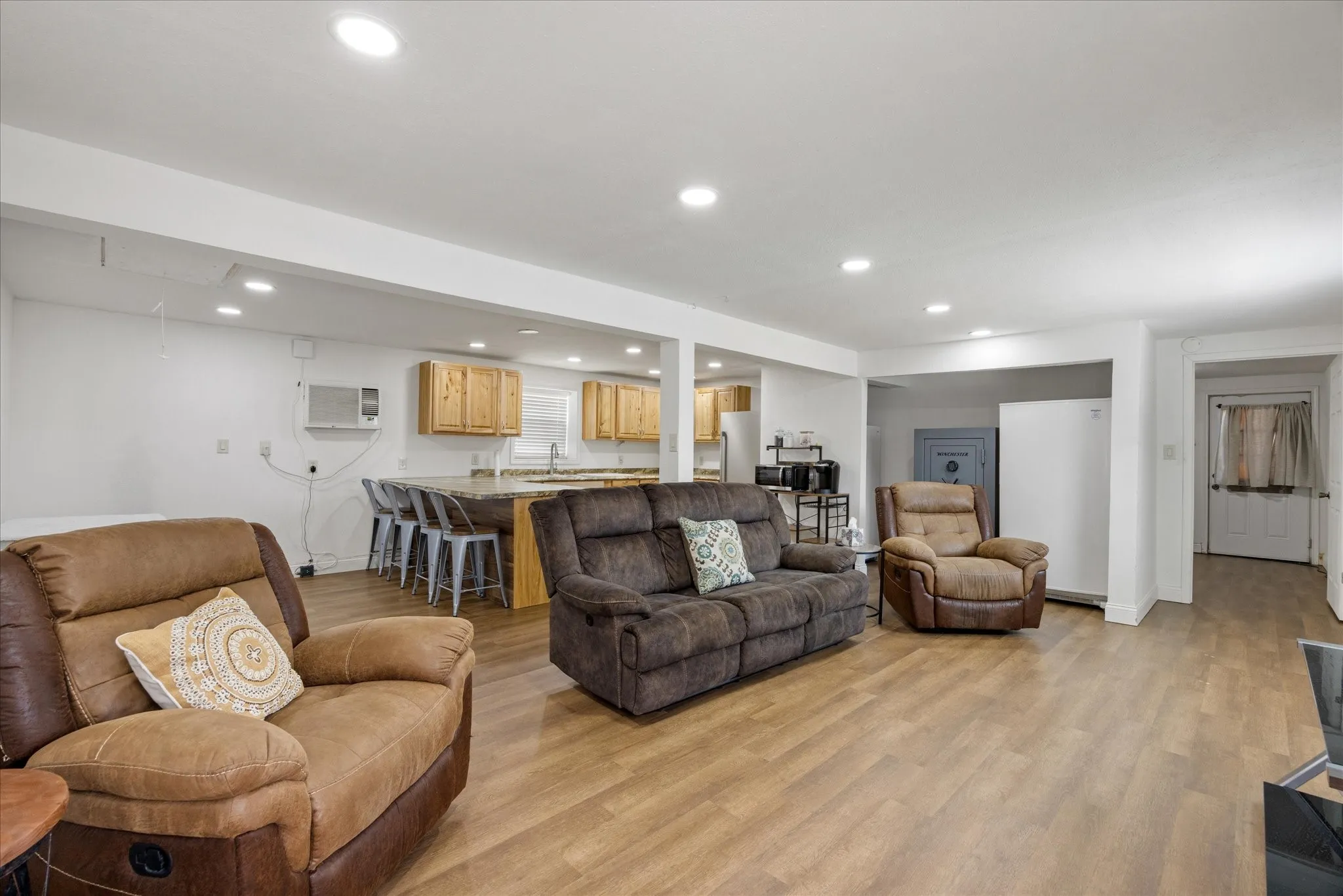 This apartment has potential to be everything from an in-law suite, to income producing.