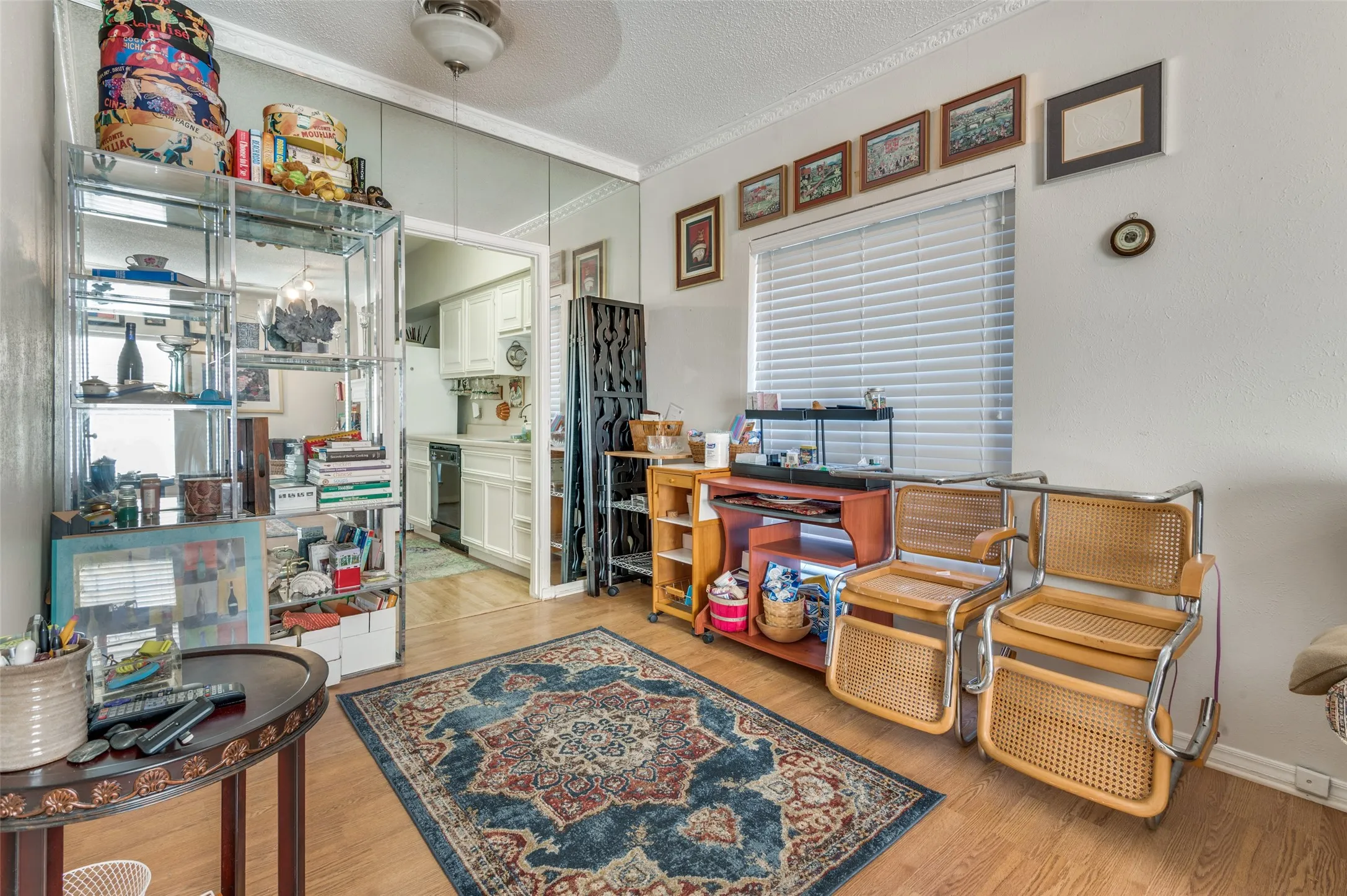 Dining room with a closet for all your entertaining items.