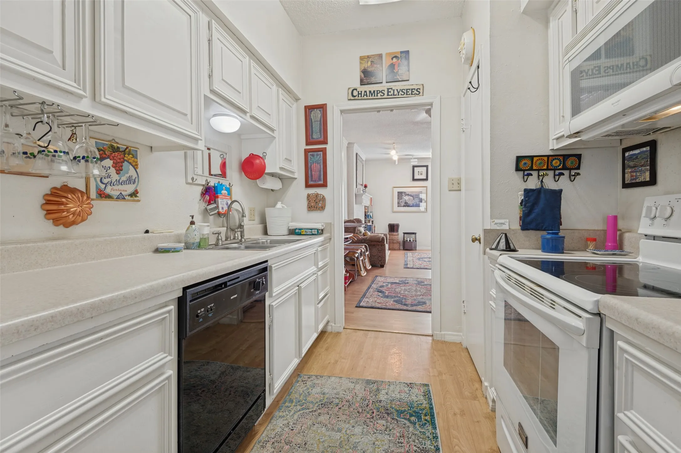 Galley kitchen with lots of counterspace