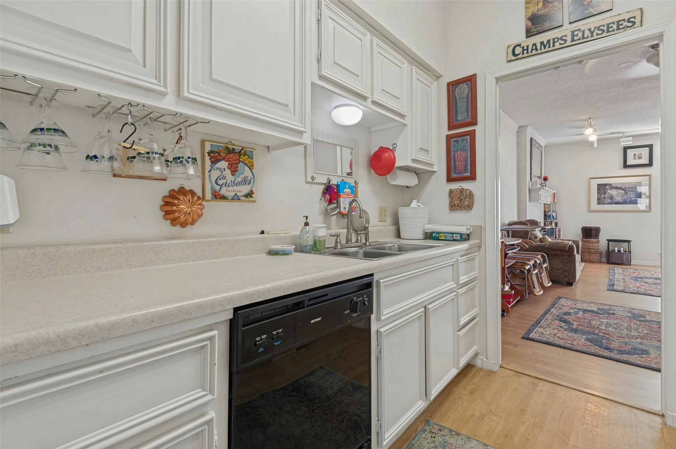 Clean crisp kitchen