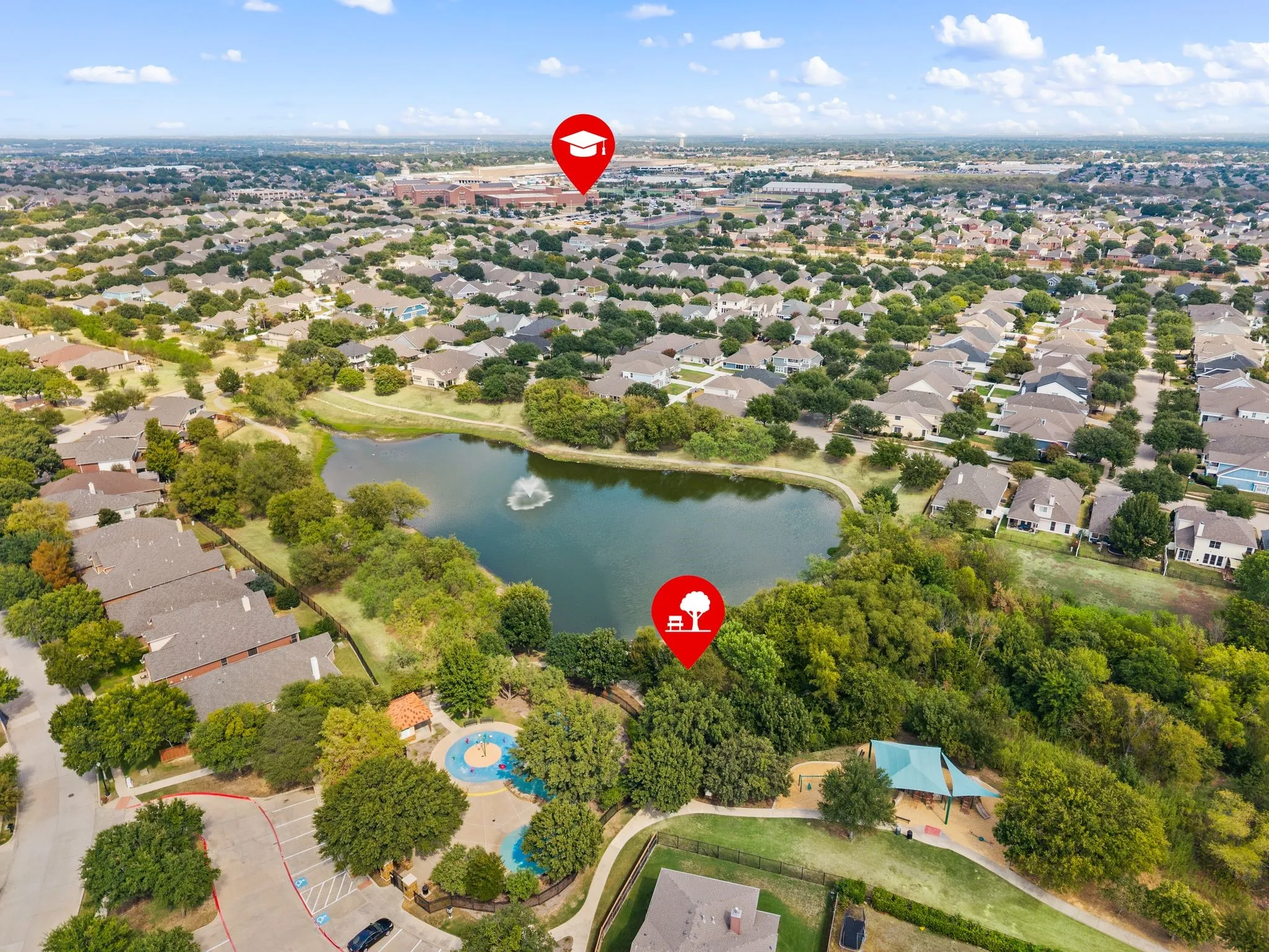 Close location to schools and parks