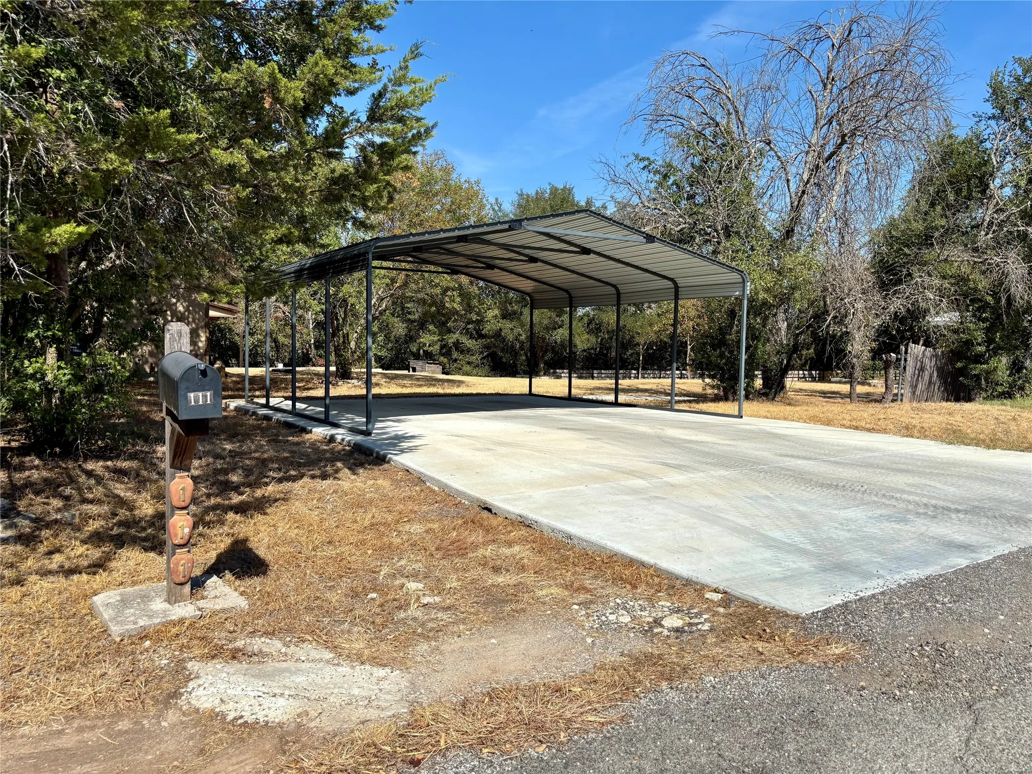2 car covered parking with additional parking