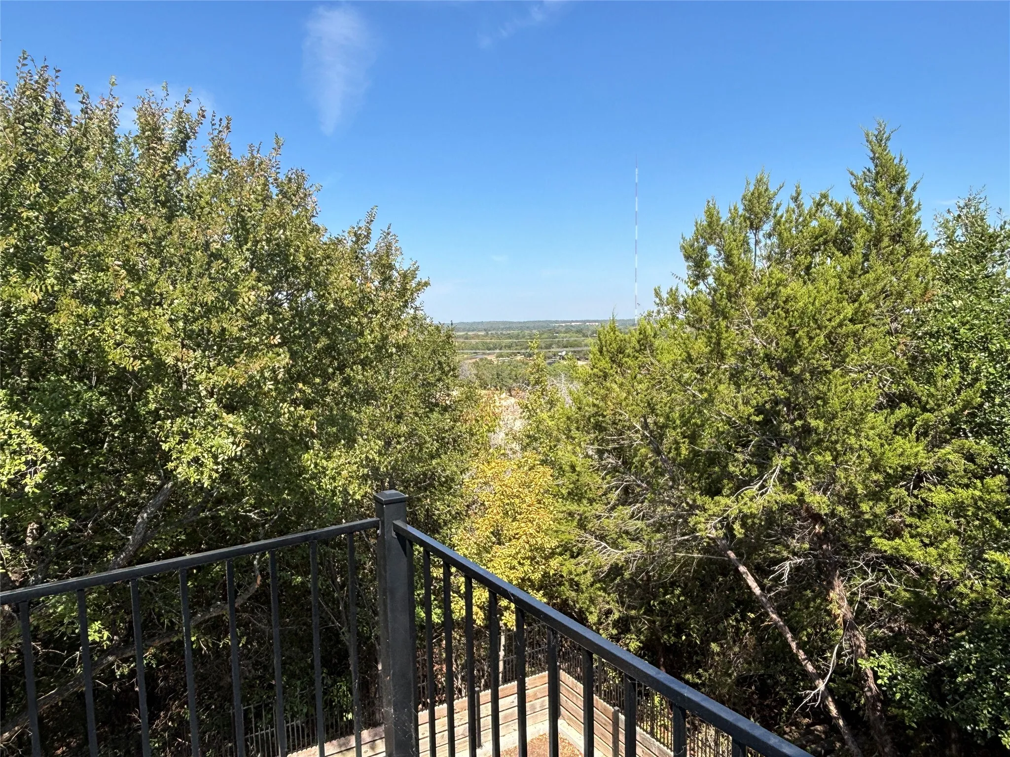 View from the upstairs balcony