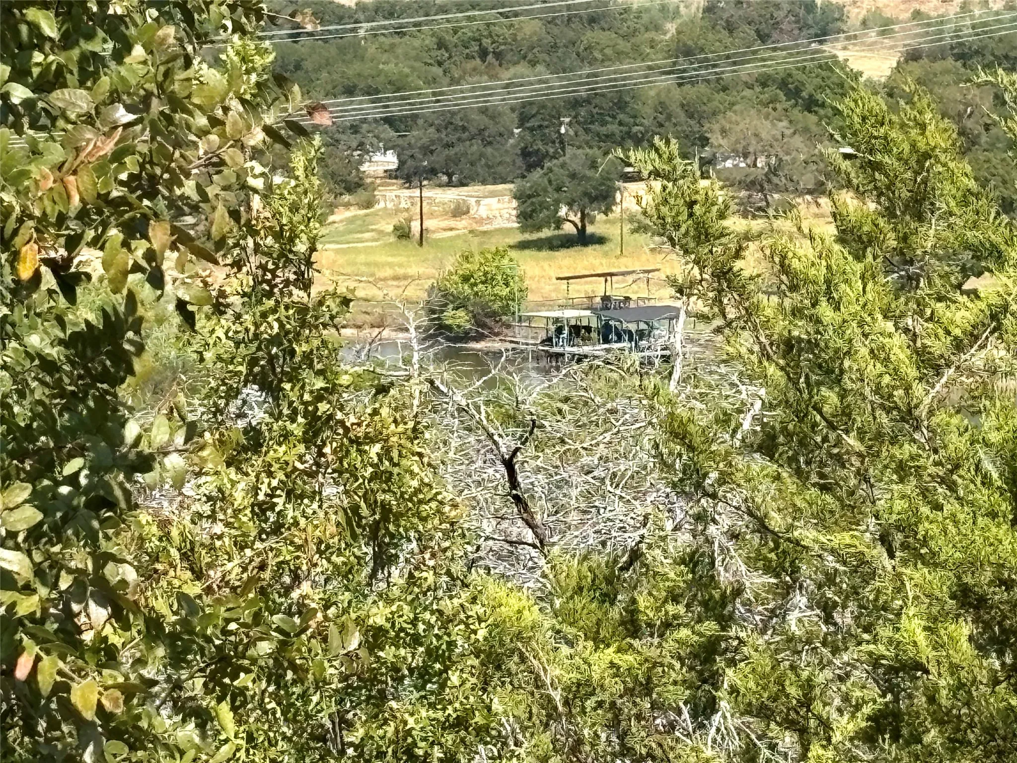 This picture of the Brazos River was taken from the balcony.
