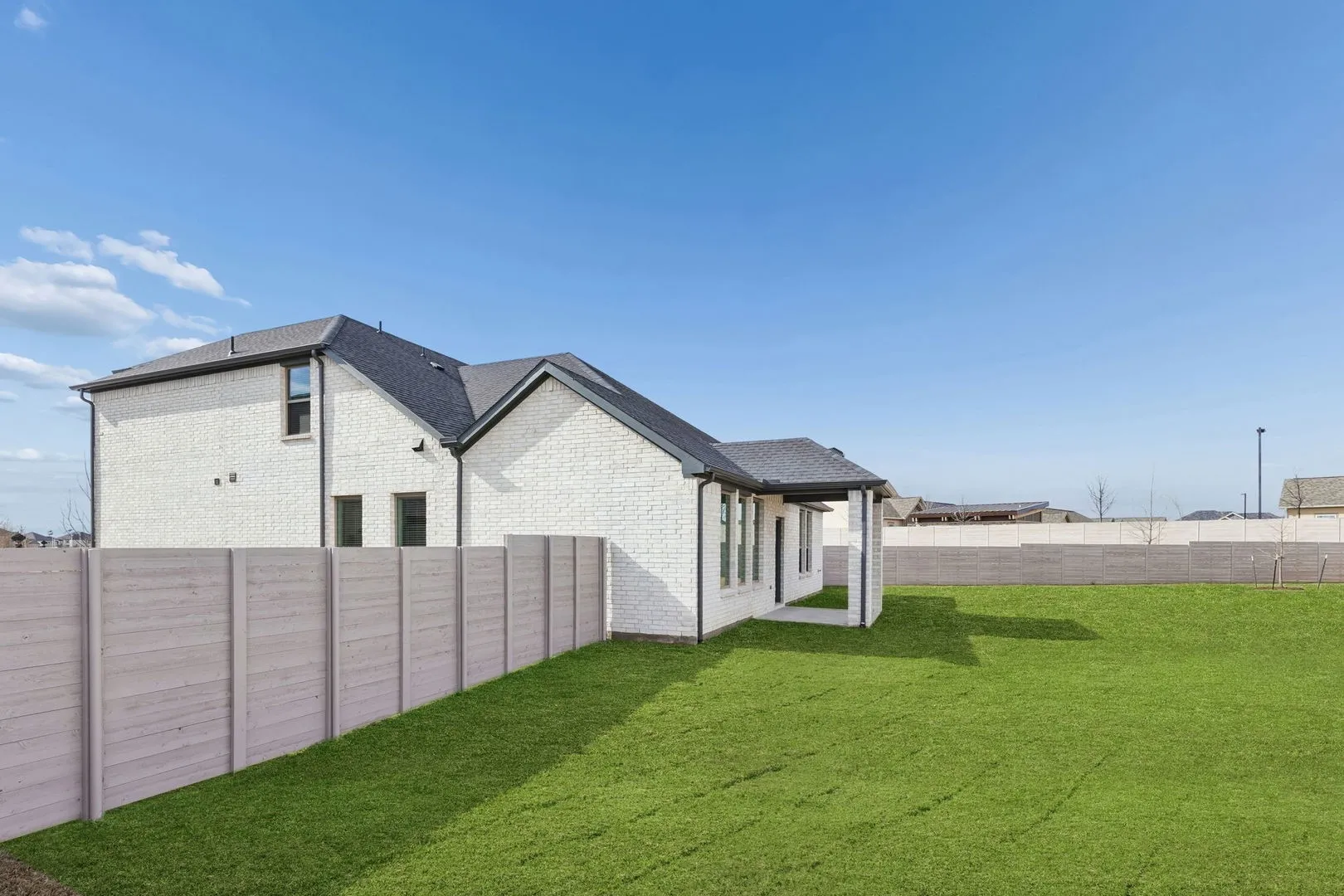 Covered Patio in the Stanley II home plan – REPRESENTATIVE PHOTO