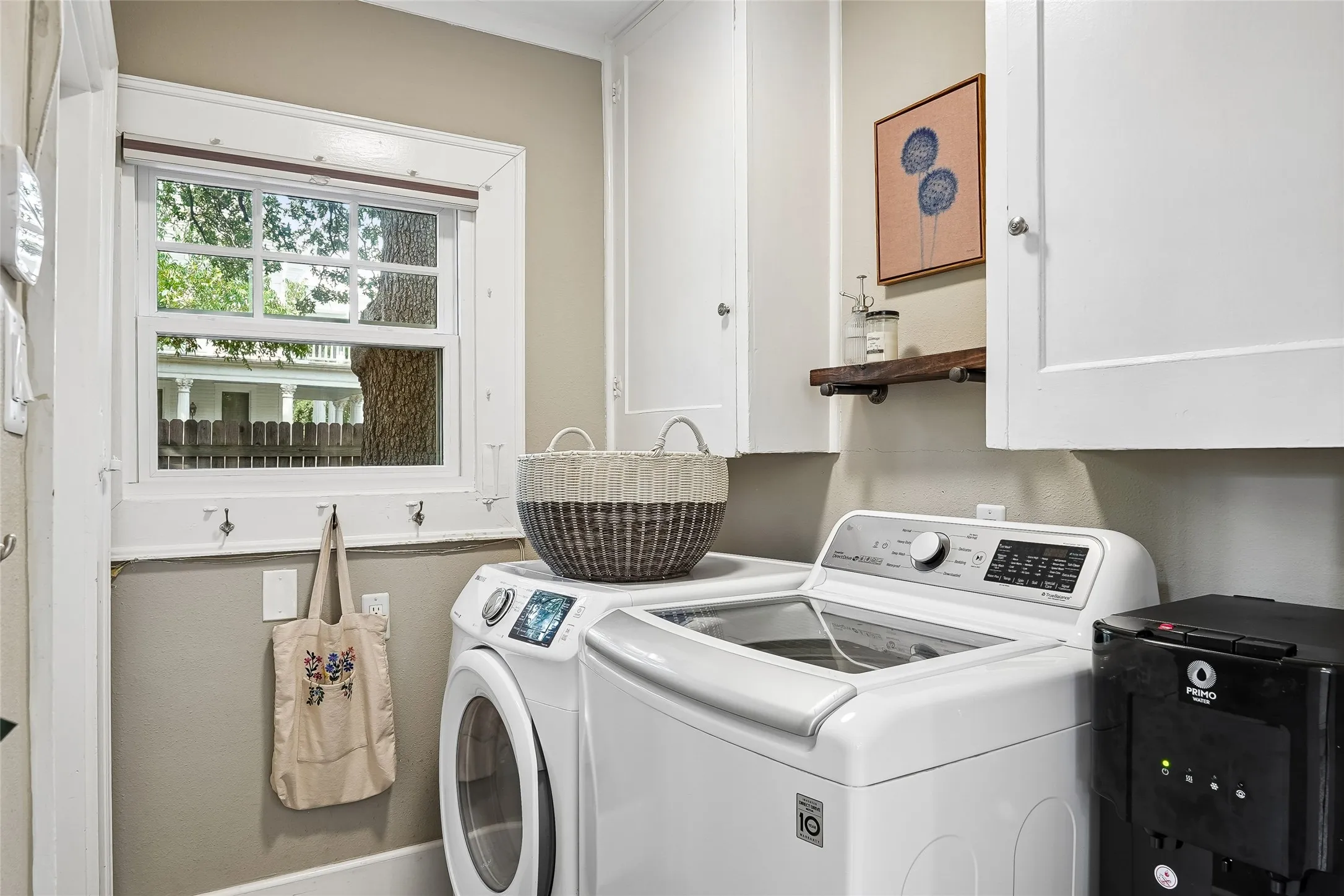 White cabinetry with brushed nickel hardware