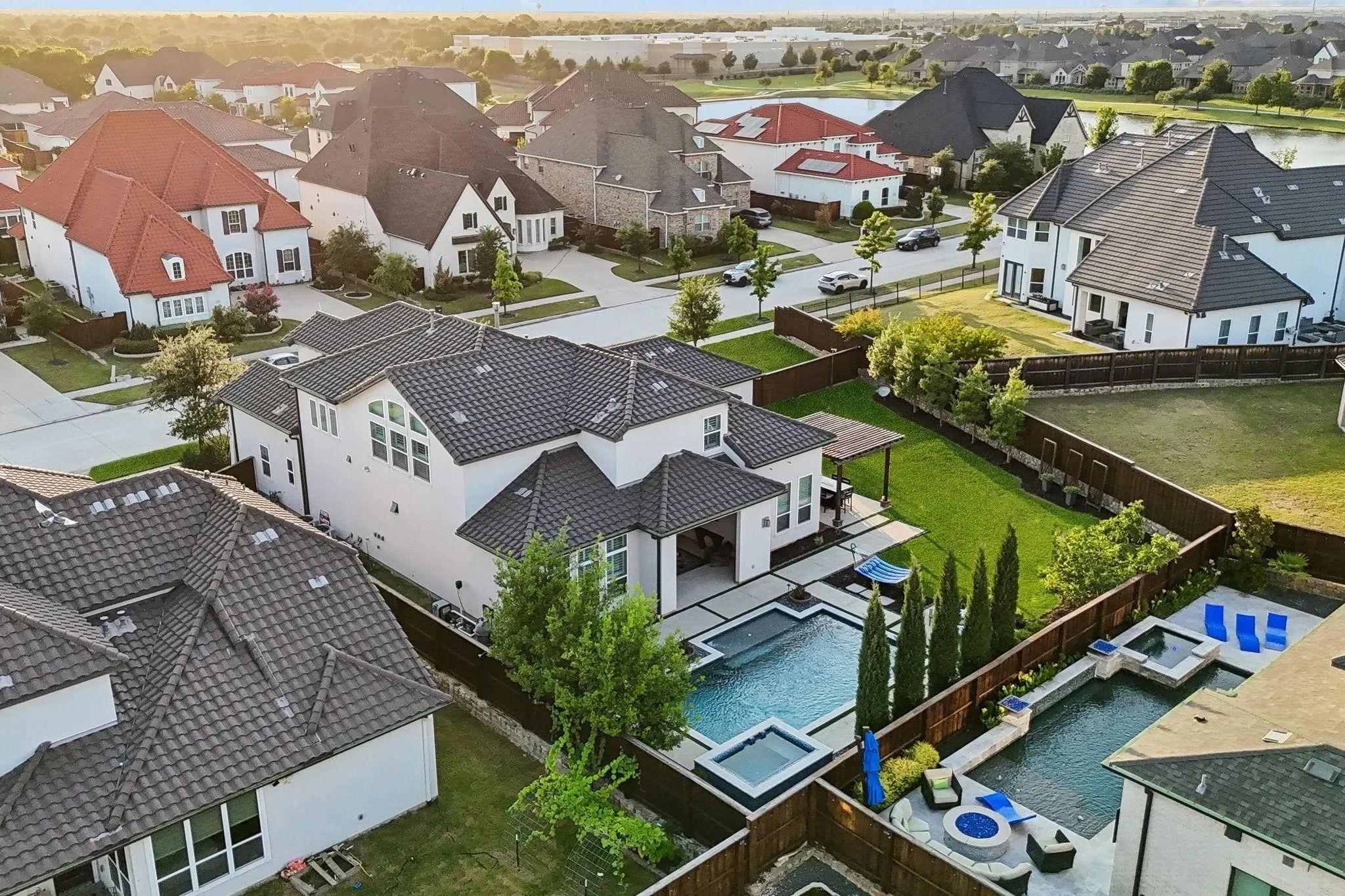 Aerial View of Back Yard