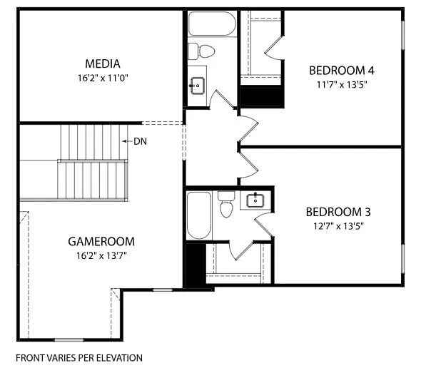 Berkley Second Floor Plan