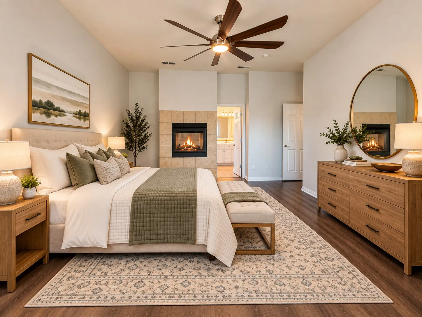 Primary Bedroom - virtually staged to show potential