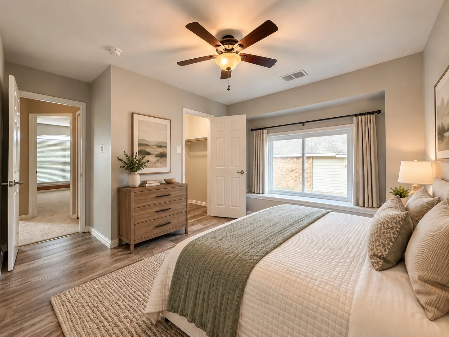 Bedroom - virtually staged to show potential