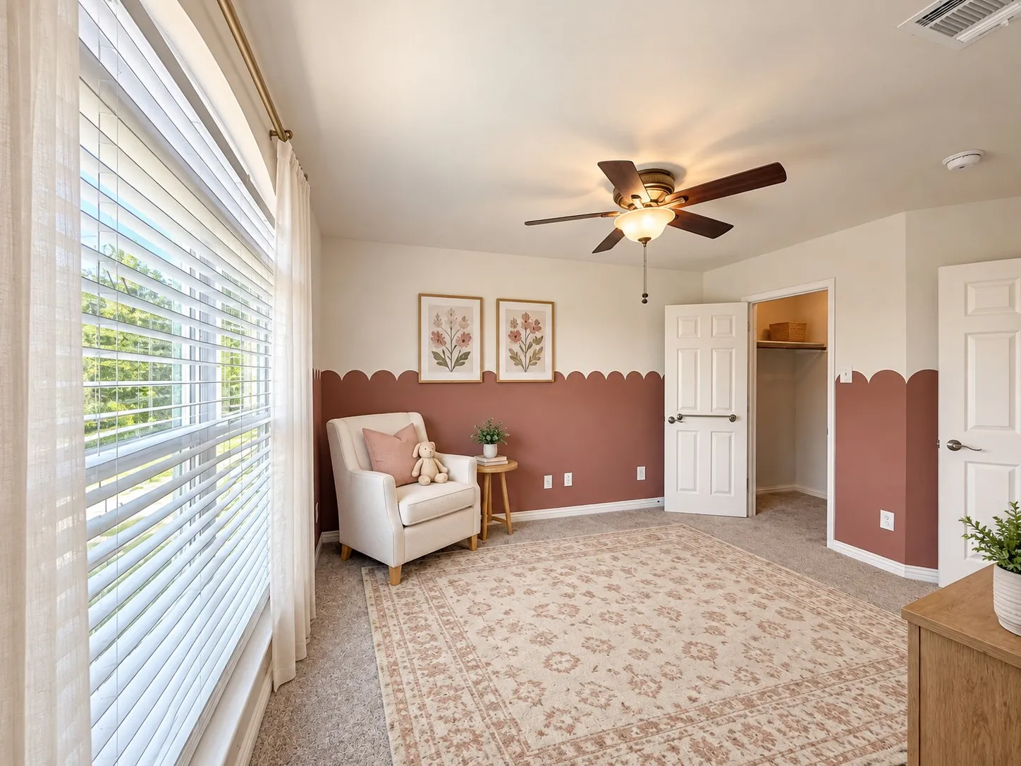 Bedroom - virtually staged to show potential