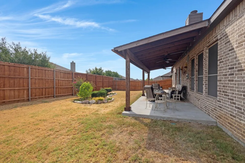 Added privacy with an 8 ft fence along the back.