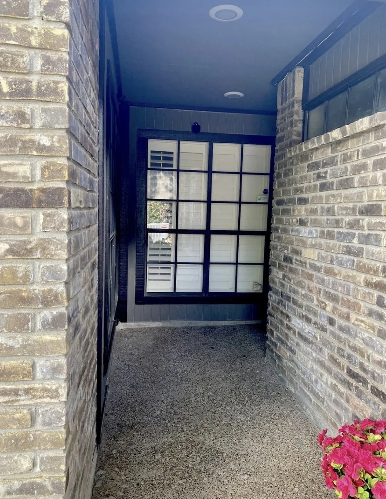 Brick exterior entrance