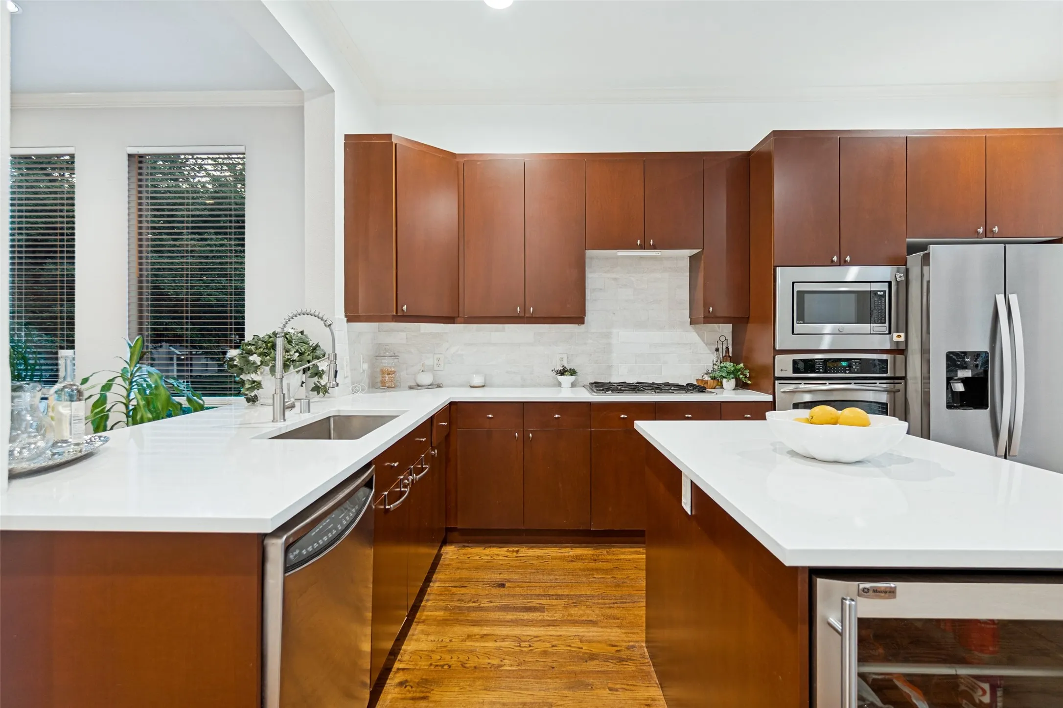 Tons of cabinets and countertop space