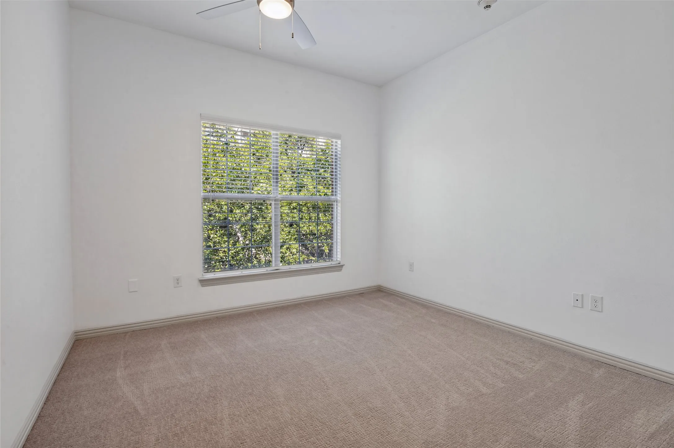 Bedroom with new carpet