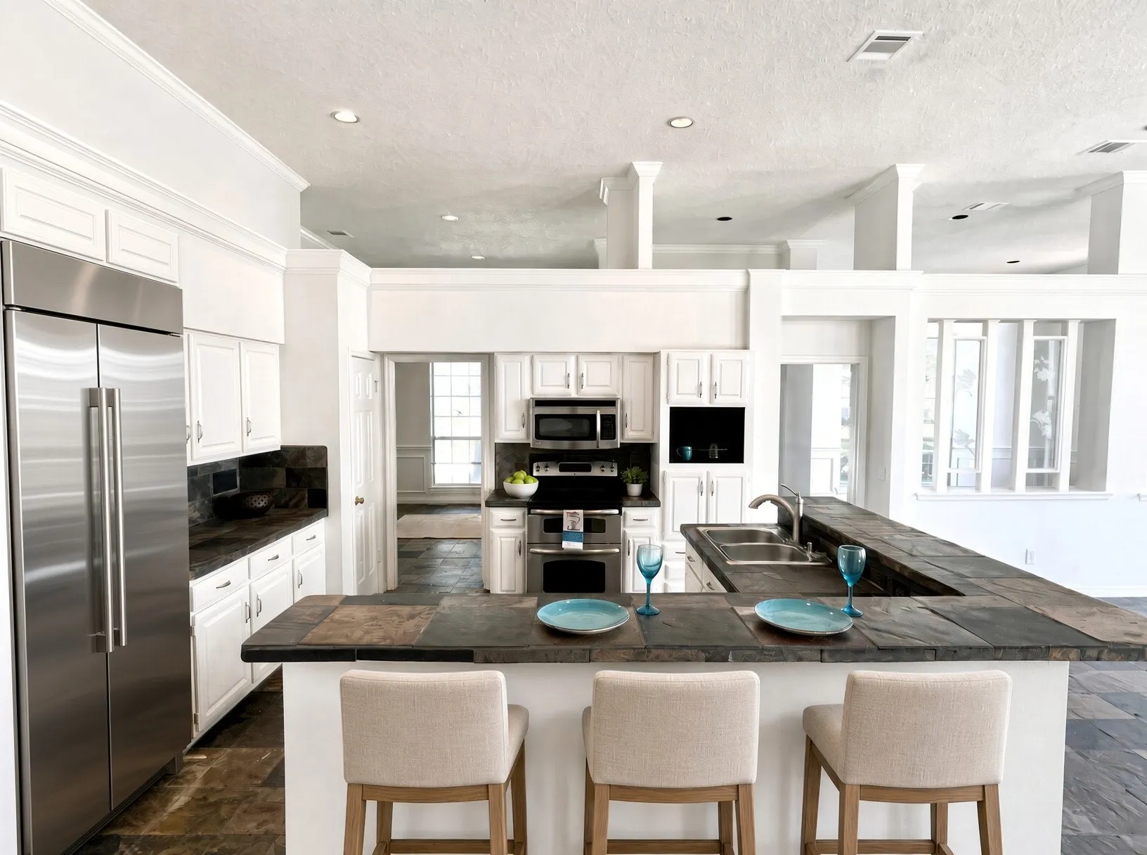 kitchen staged