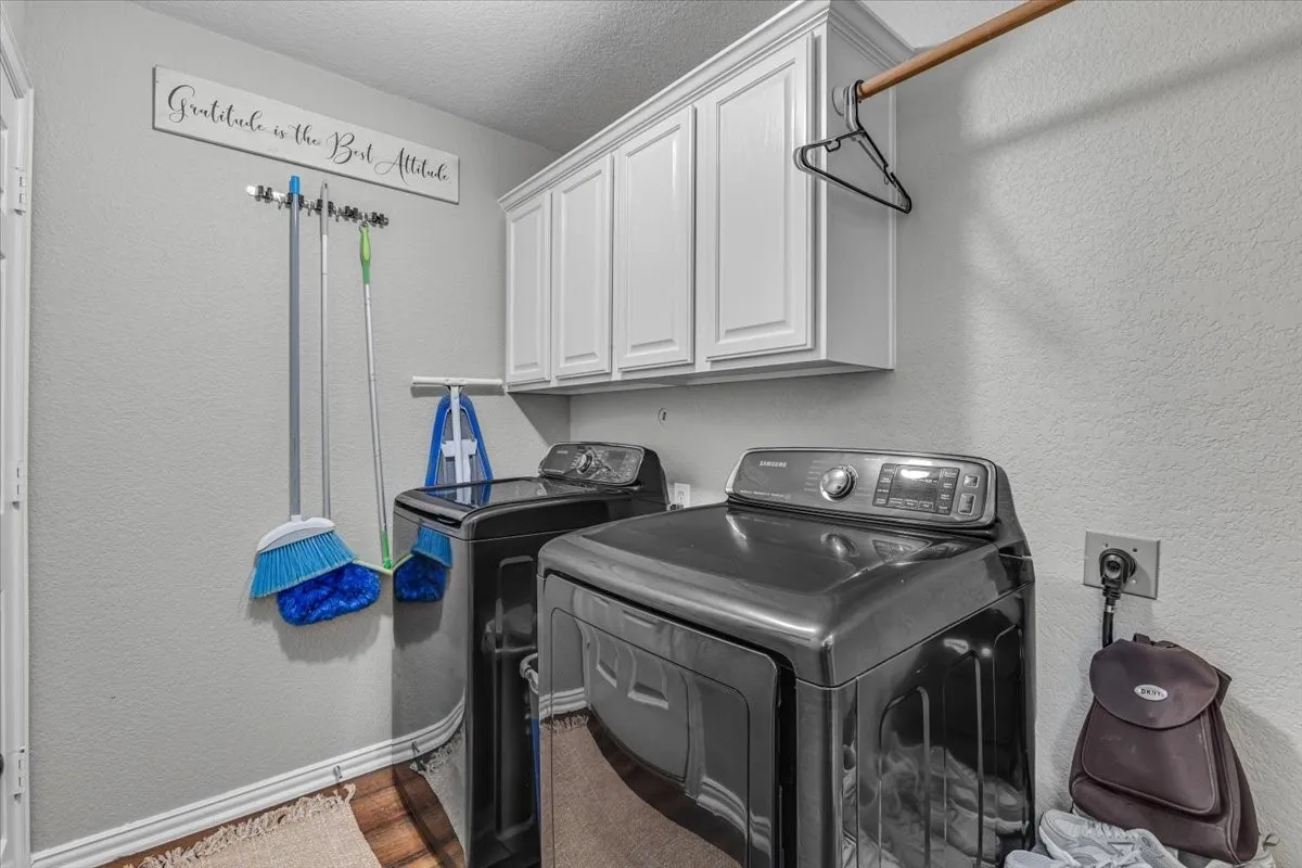 Laundry room right off tandem 3-car garage