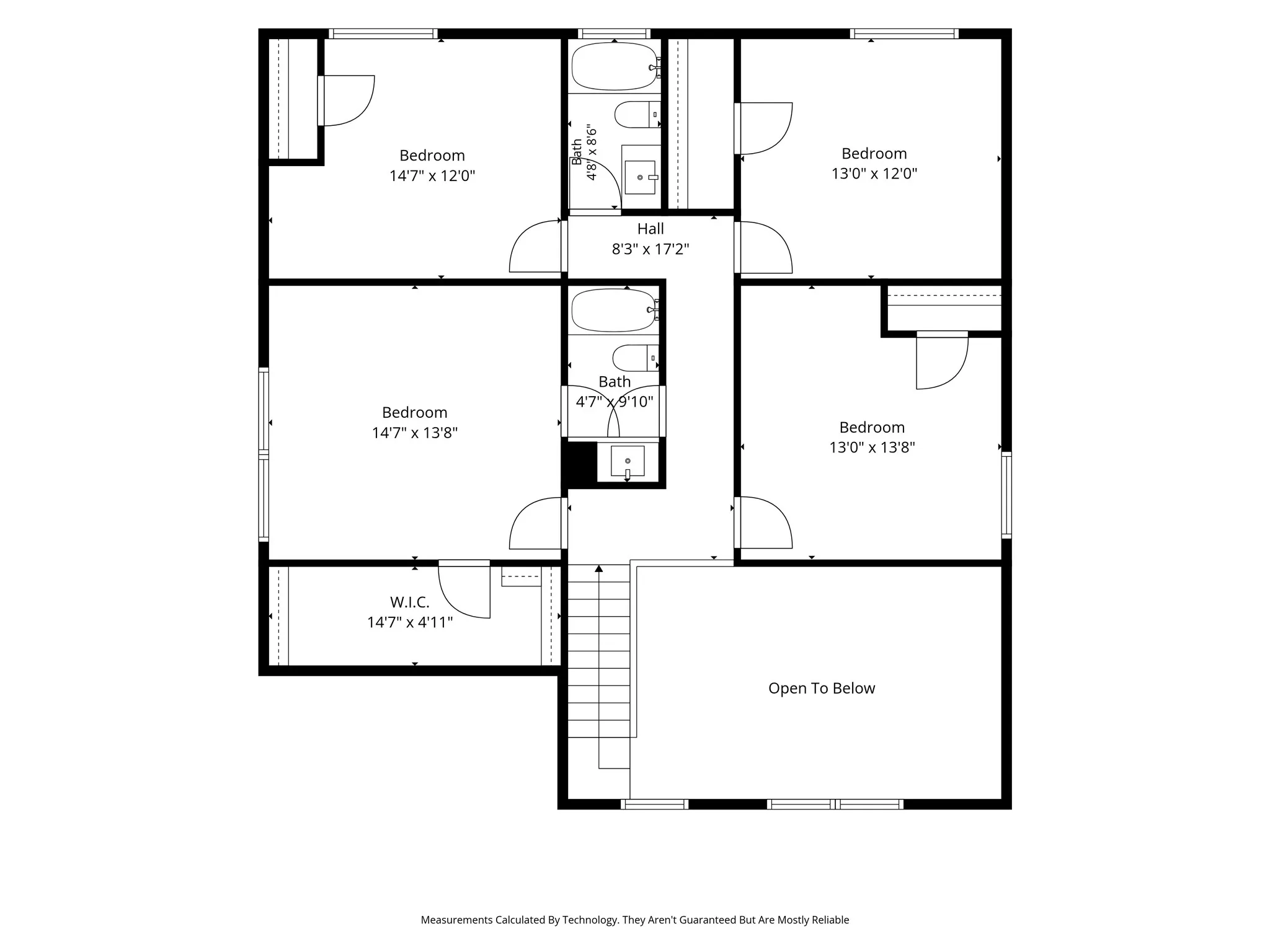 Upstairs Floor Plan