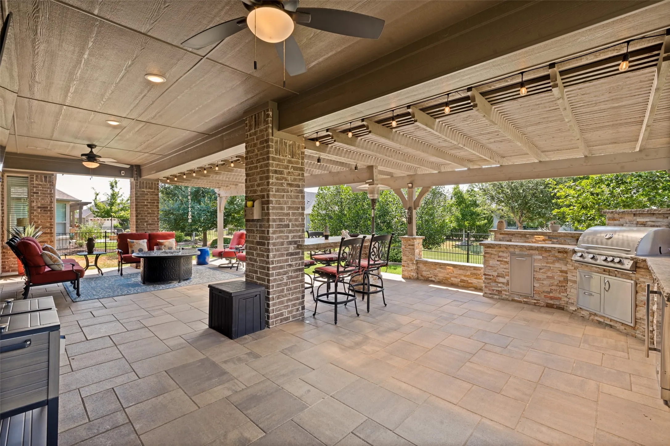 Gorgeous Backyard with mature trees for privacy and shade