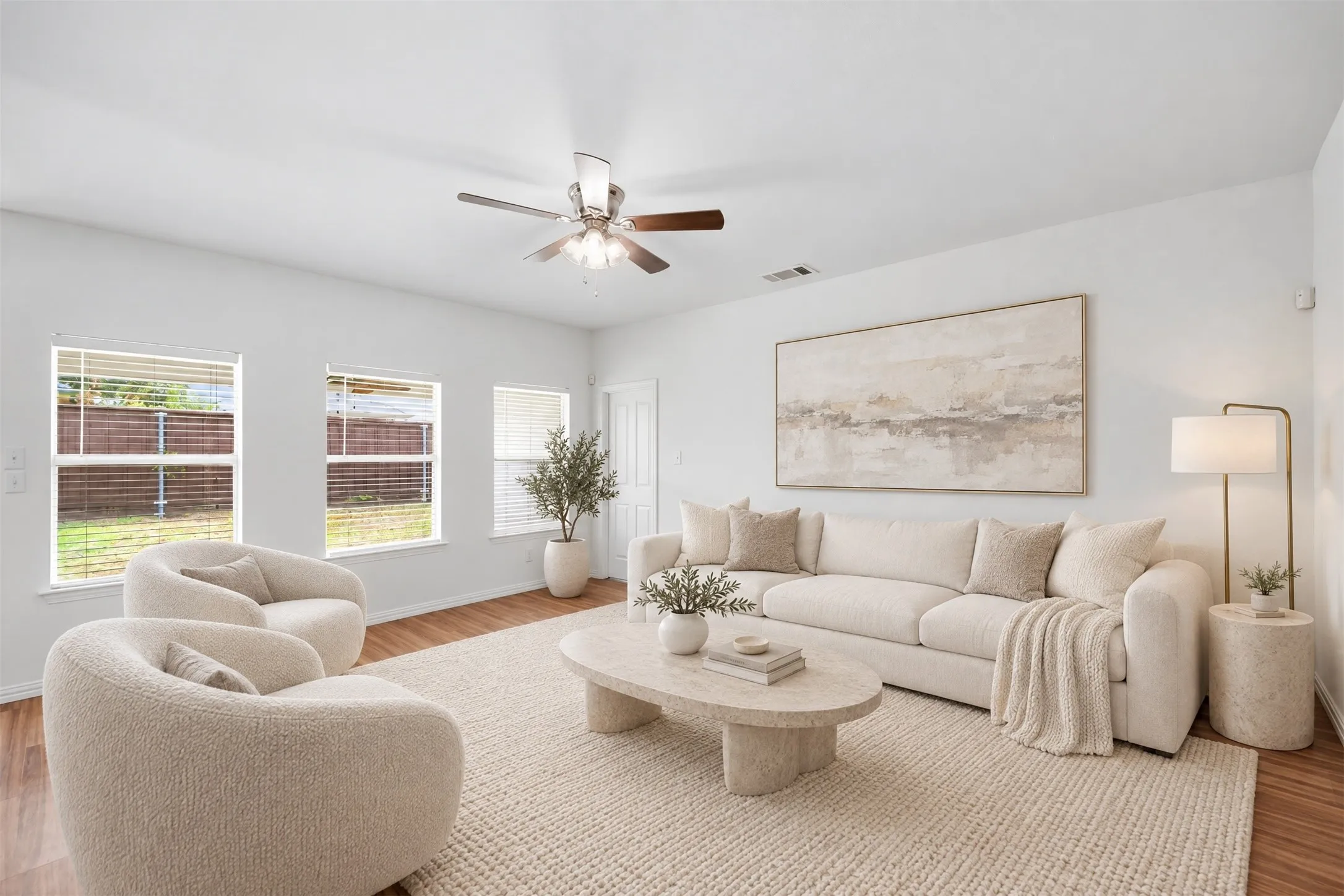 The heart of the home brings the family room, kitchen, and dining area together in one inviting space—perfect for sharing a meal, catching up at the end of the day, or welcoming friends over.
Virtual staged