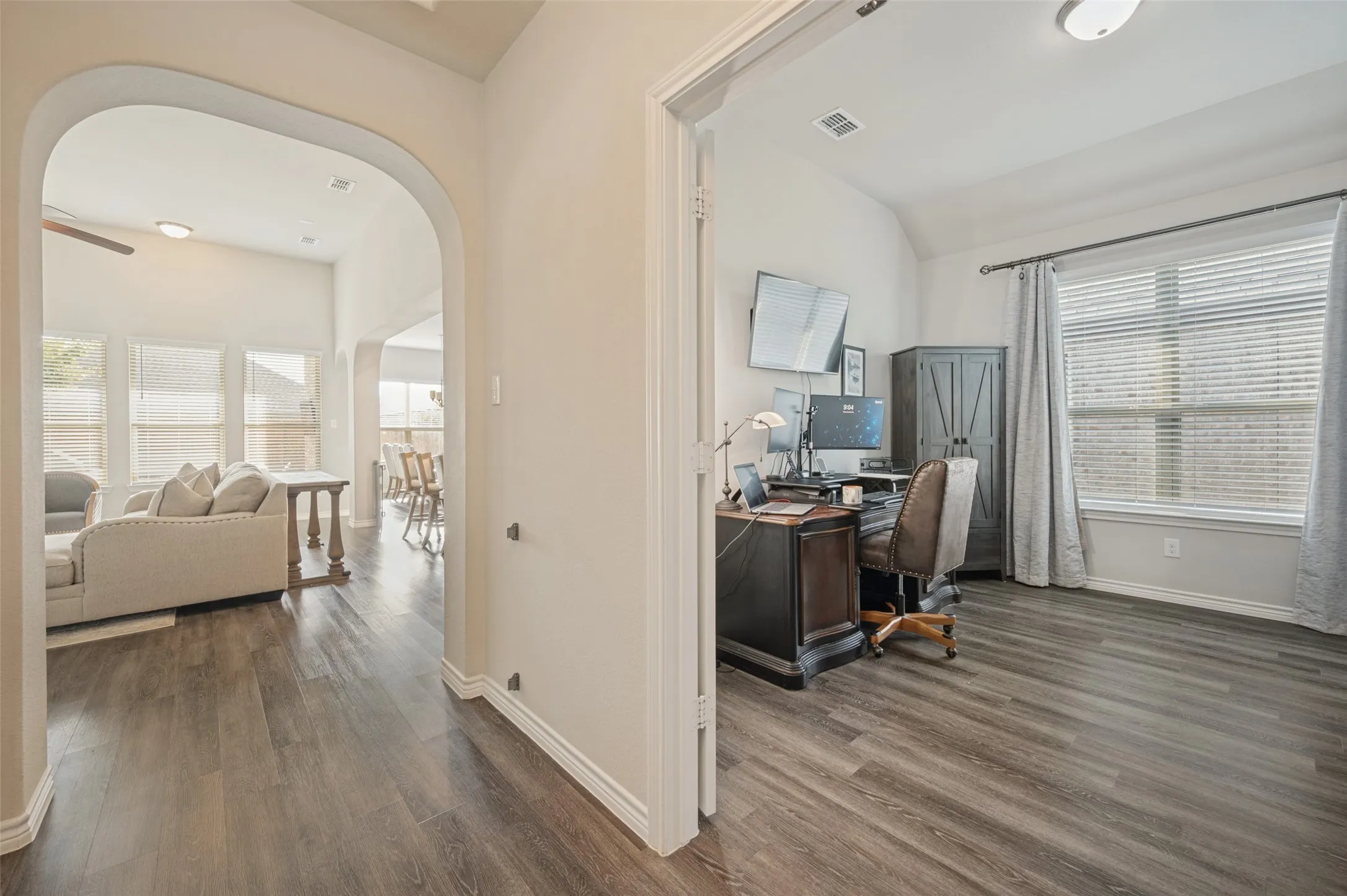Home Office off the Entryway Hall