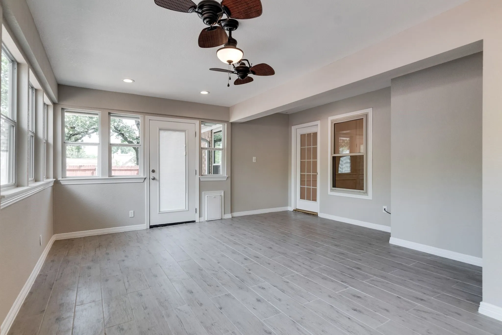 This is such a great space!  And there is so much you could do with it!  Craft room?  Toy room?  Work out space?  Additional living space?