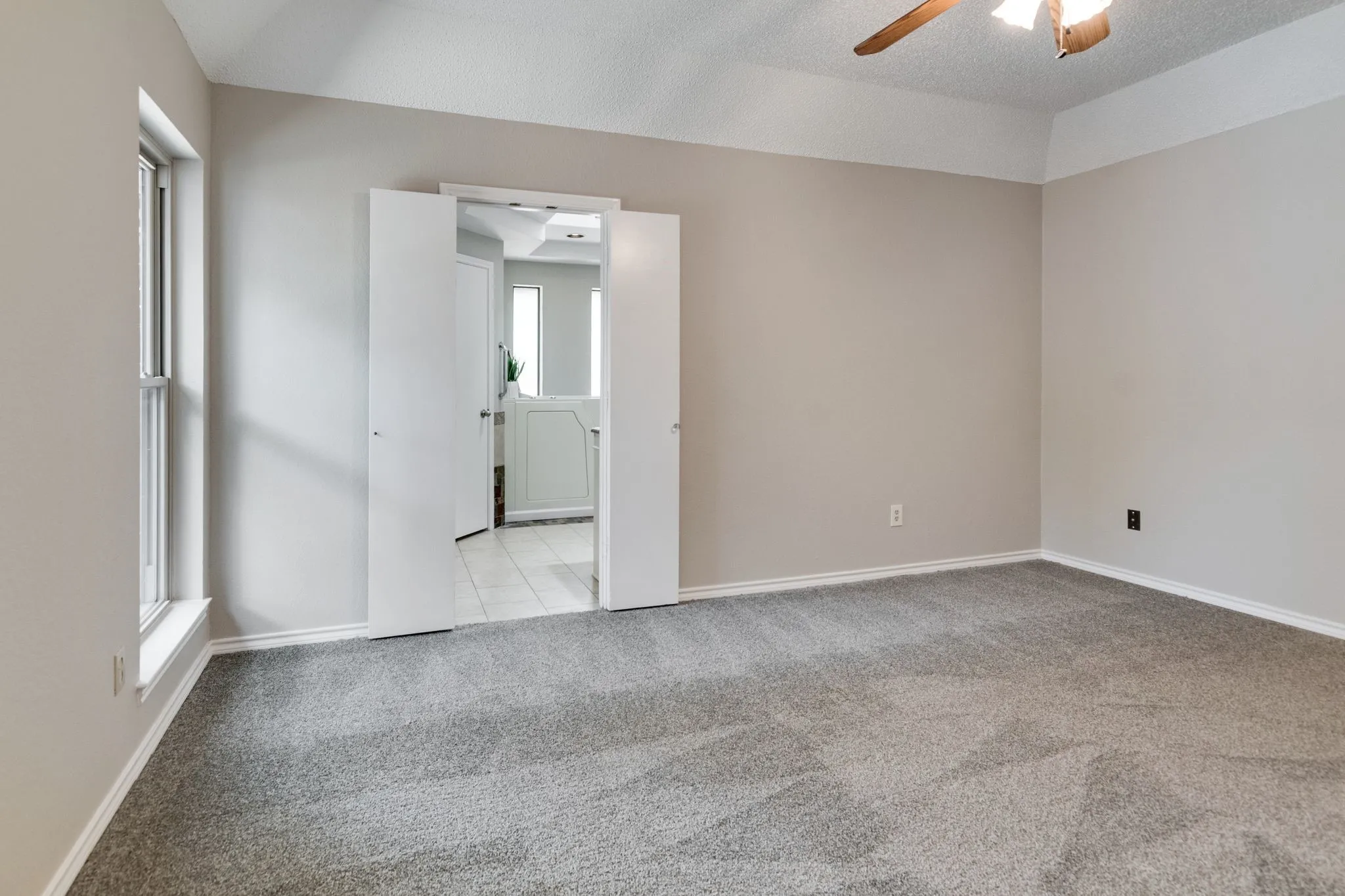 View looking towards primary bathroom