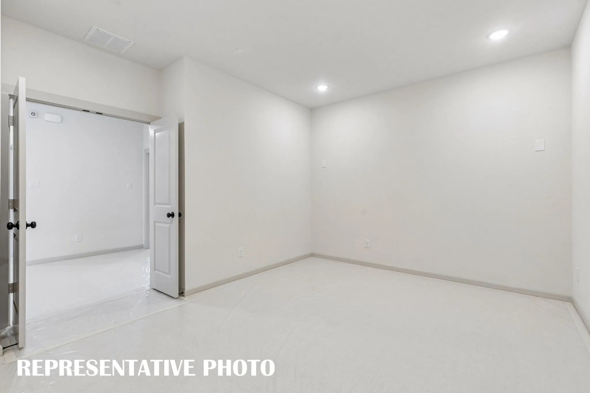 This fantastic media room paired with adjacent game room create the ultimate family entertainment zone!  REPRESENTATIVE PHOTO