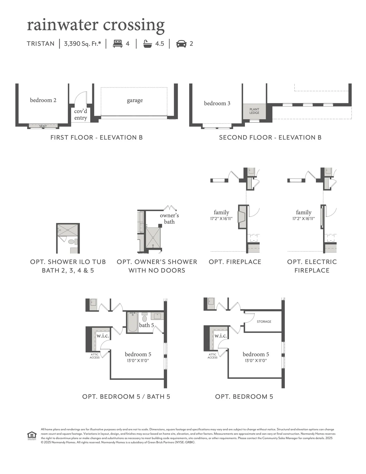 This outstanding home features elevation B, electric fireplace, 5th bed & bath plus so much more!