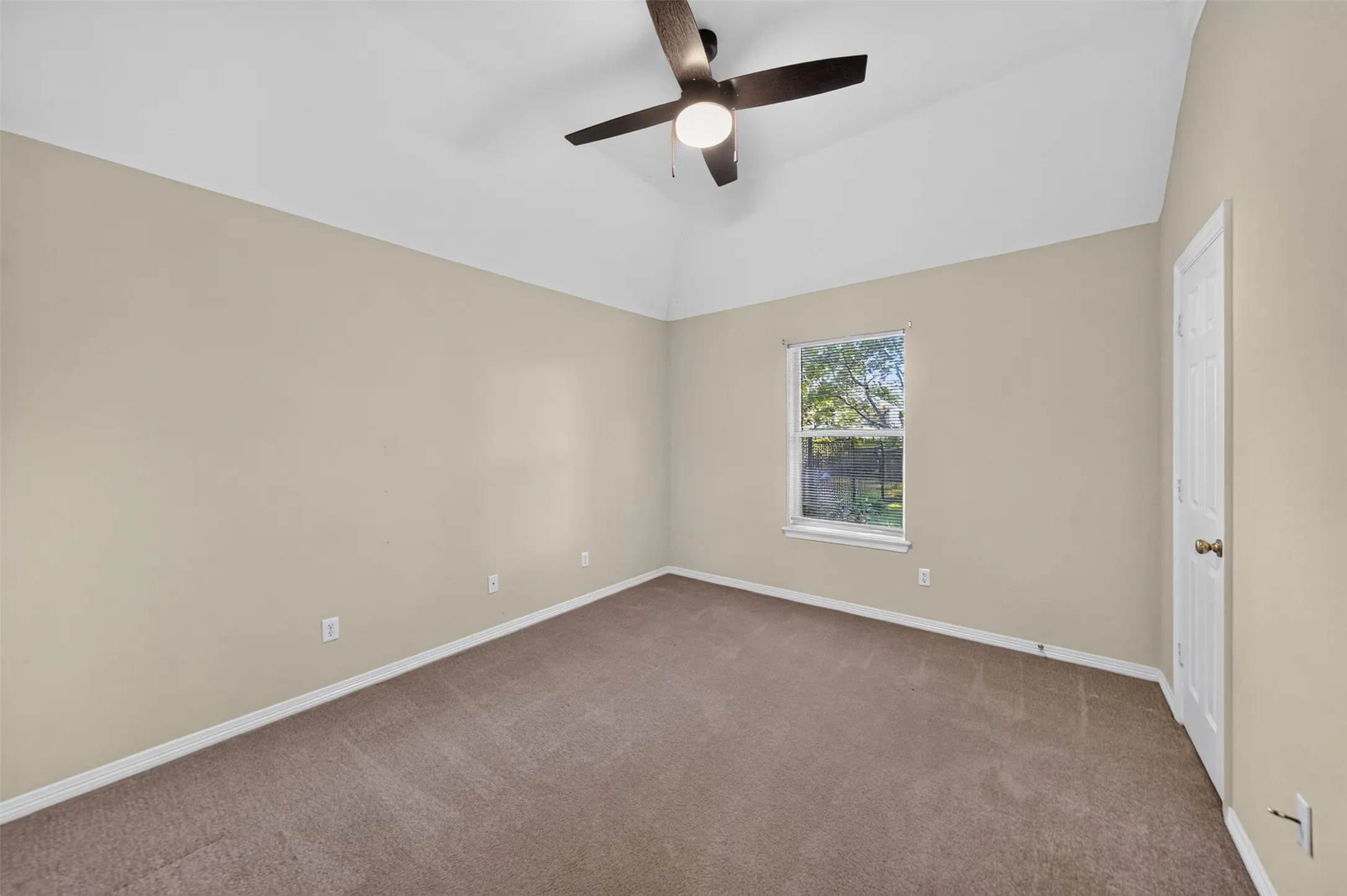 Bedroom on Back of Home overlooking the backyard.