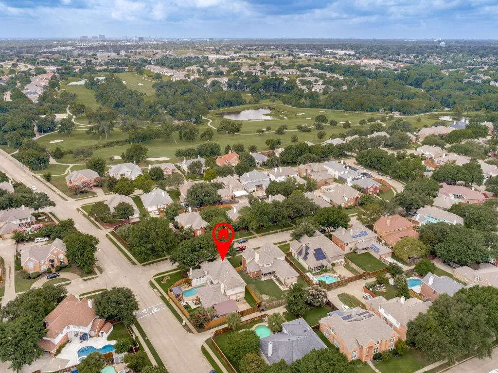 This is also facing south showing proximity to golf course