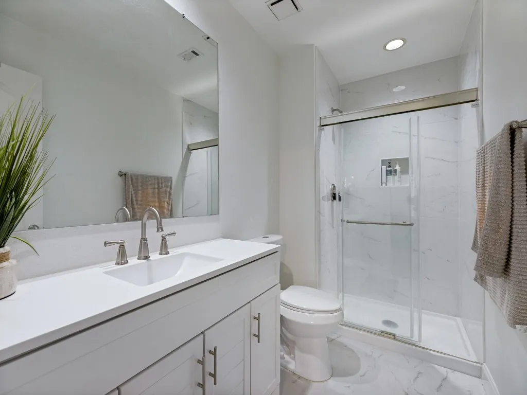 This is the second primary bathroom on second floor fully rennovated