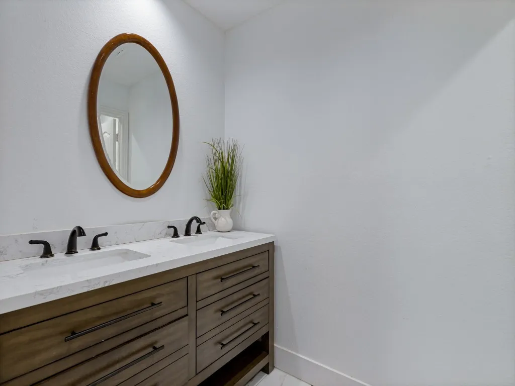 Shared bathroom for game room, third and fourth bedrooms on second floor