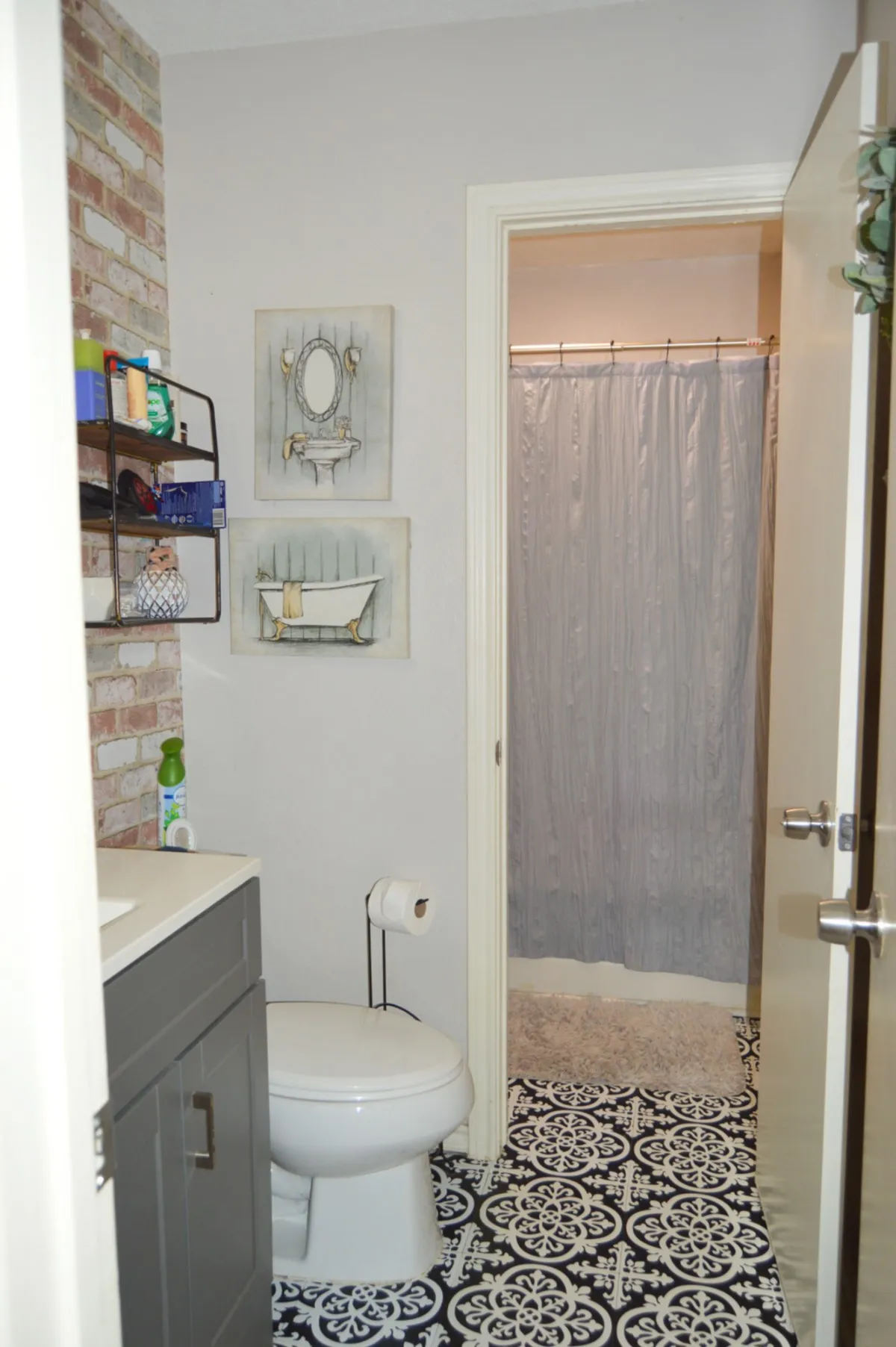 Bathroom with separate shower and tub area
