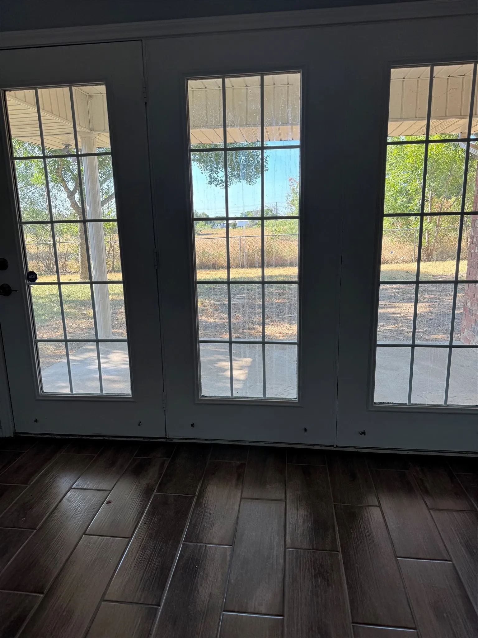 Triple French doors