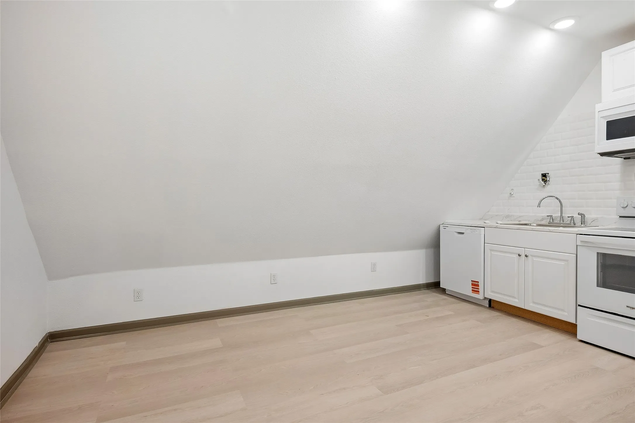 Living, dining, kitchen