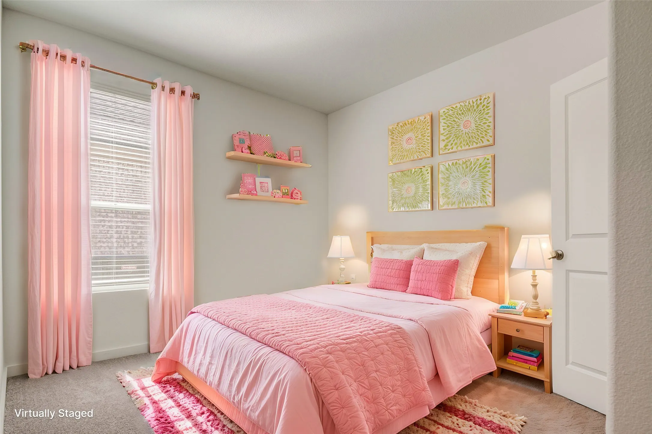 Virtually staged 2nd bedroom.....how cute is this possibility??