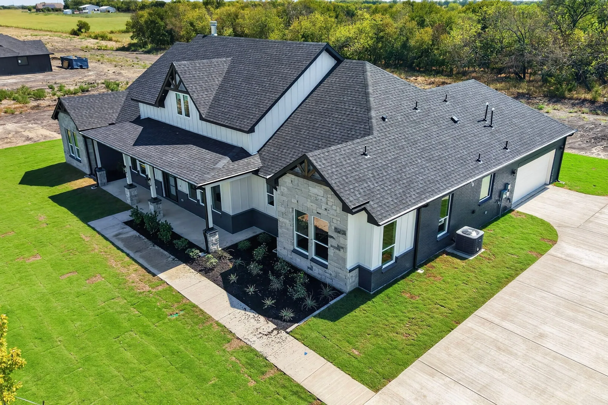 Side view of house