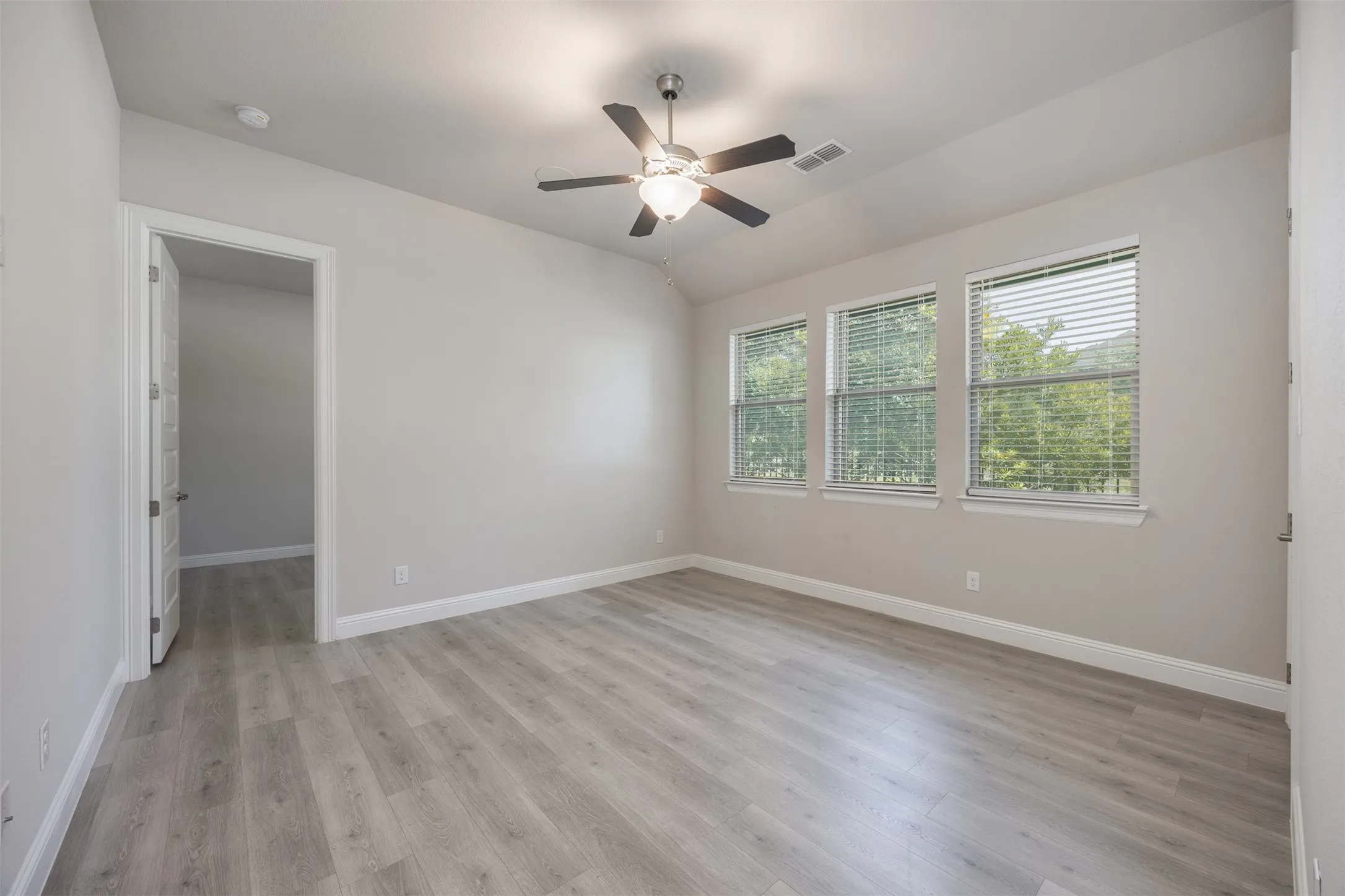 Located on the first floor between two bedrooms.