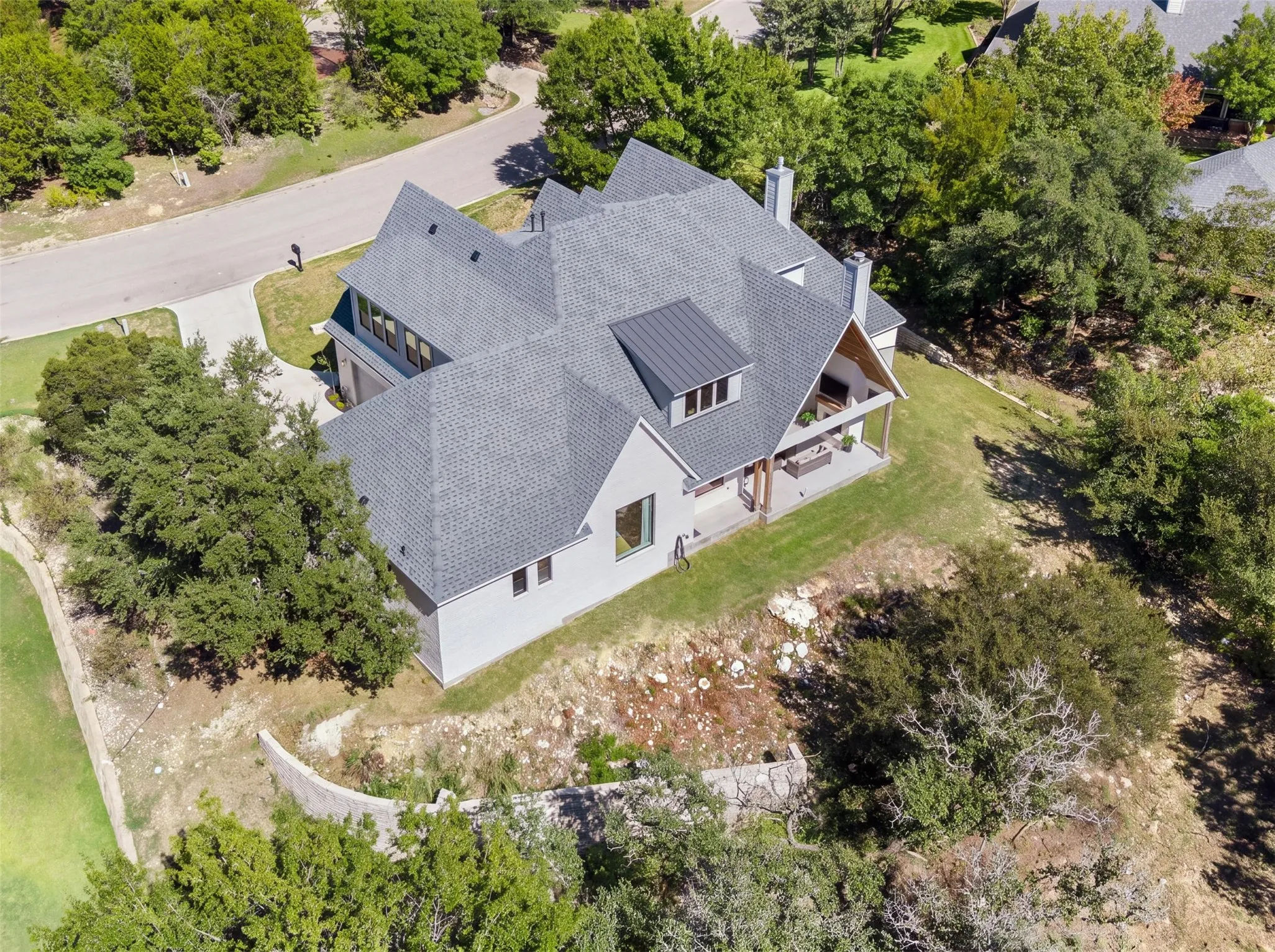 Aerial - backside