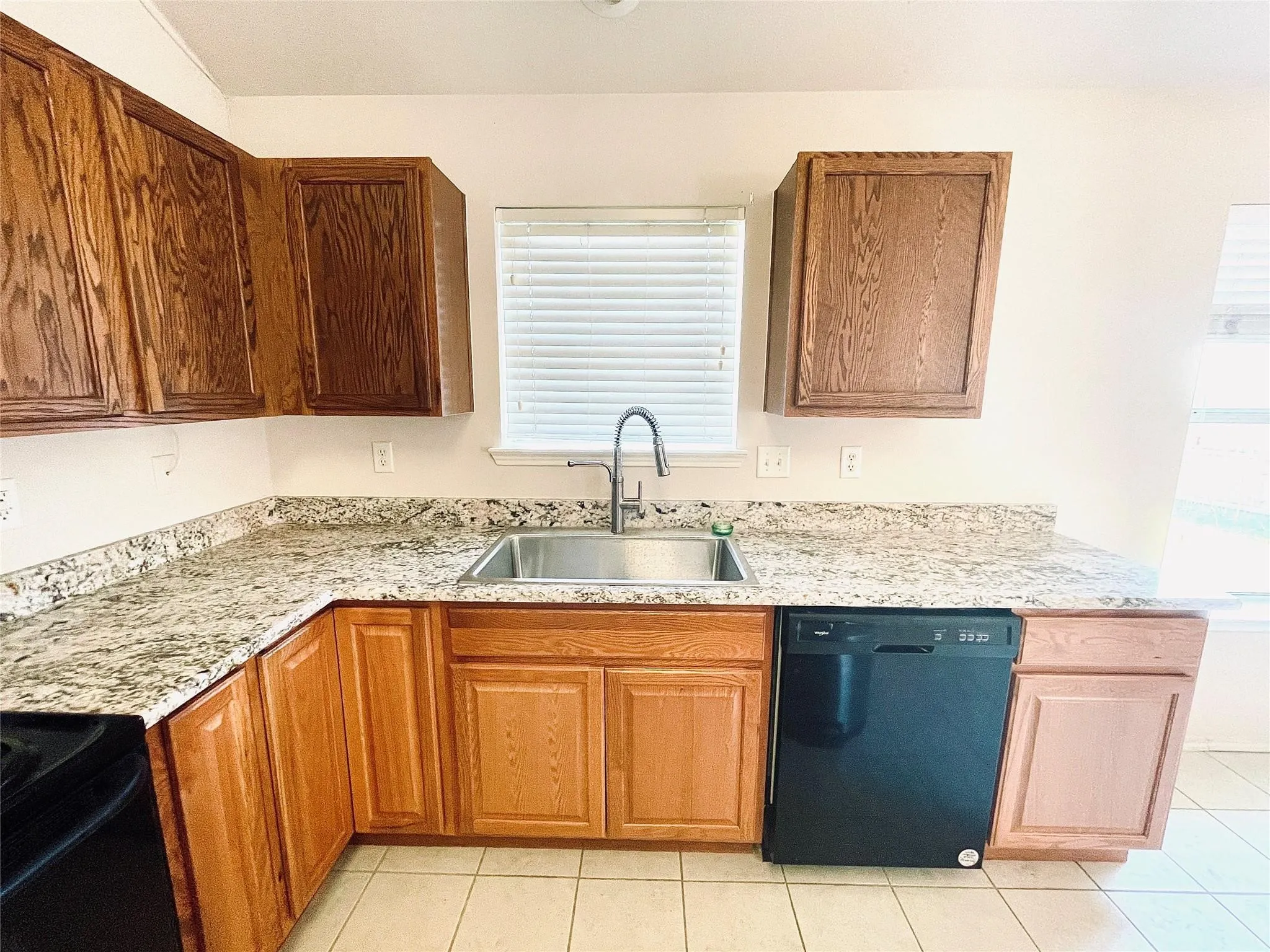 Granite countertop and new sink