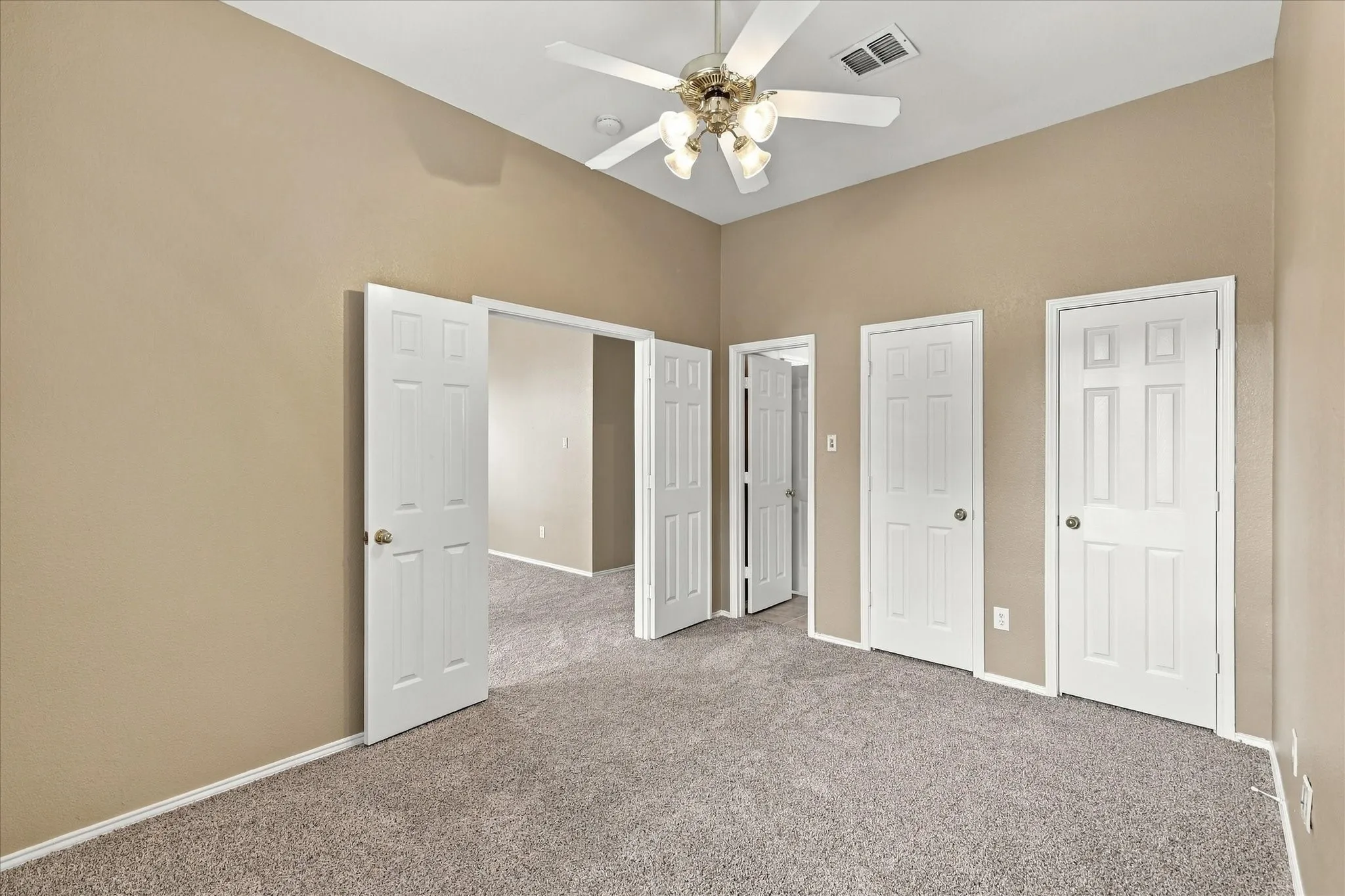 View of the Front Bedroom with adjoining Bathroom