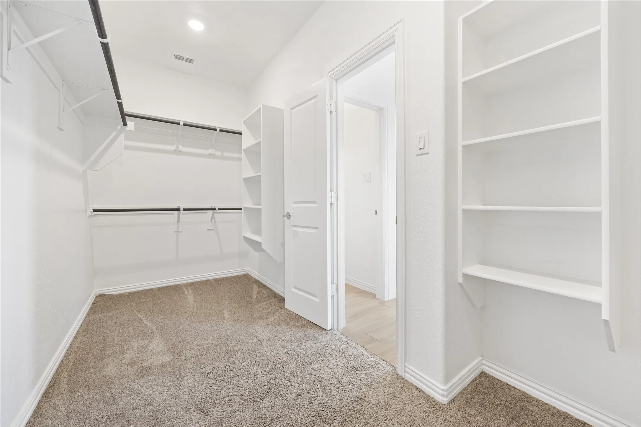 Primary closet