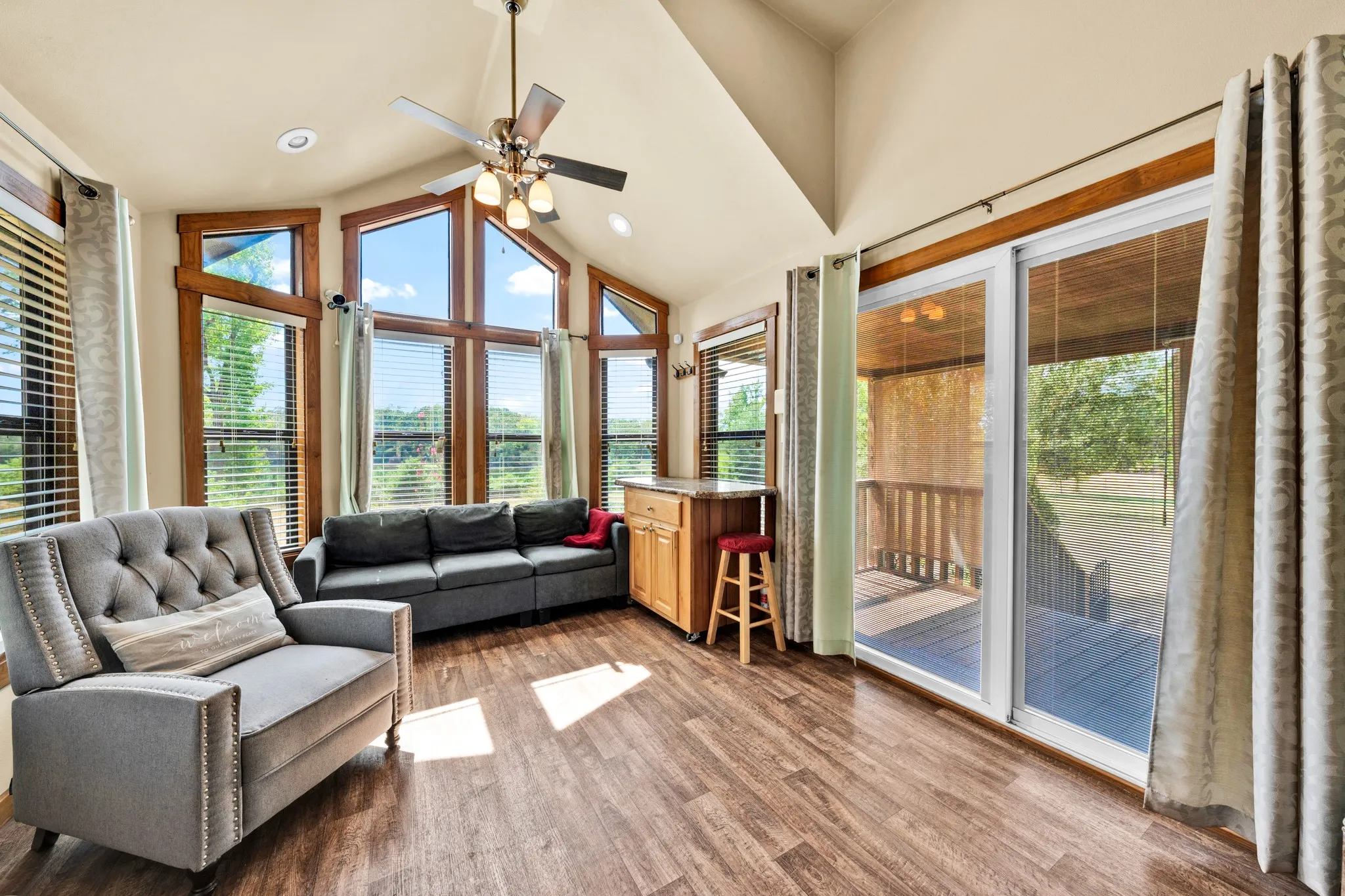 Sliding door to front porch