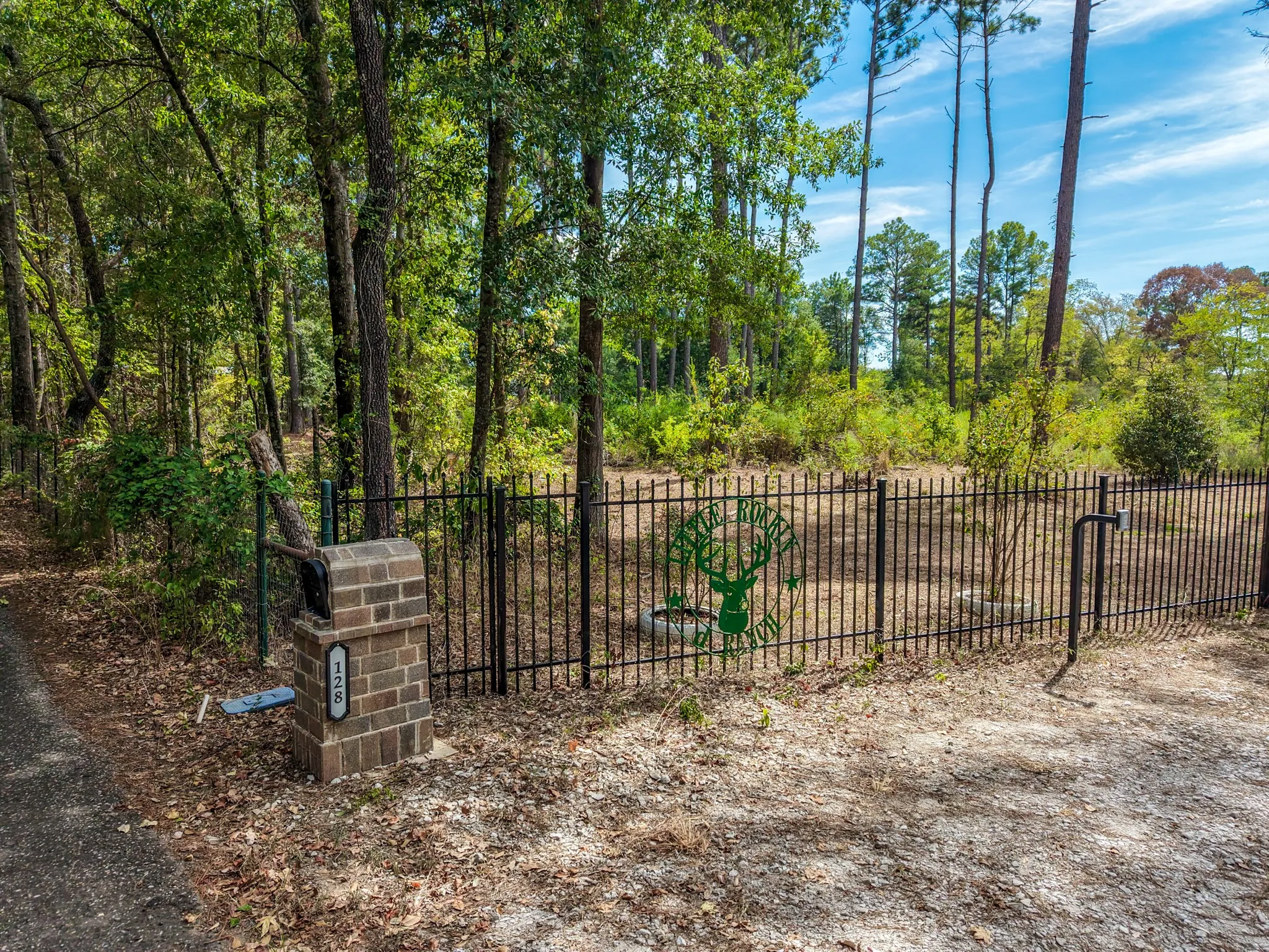 Gated property entrance