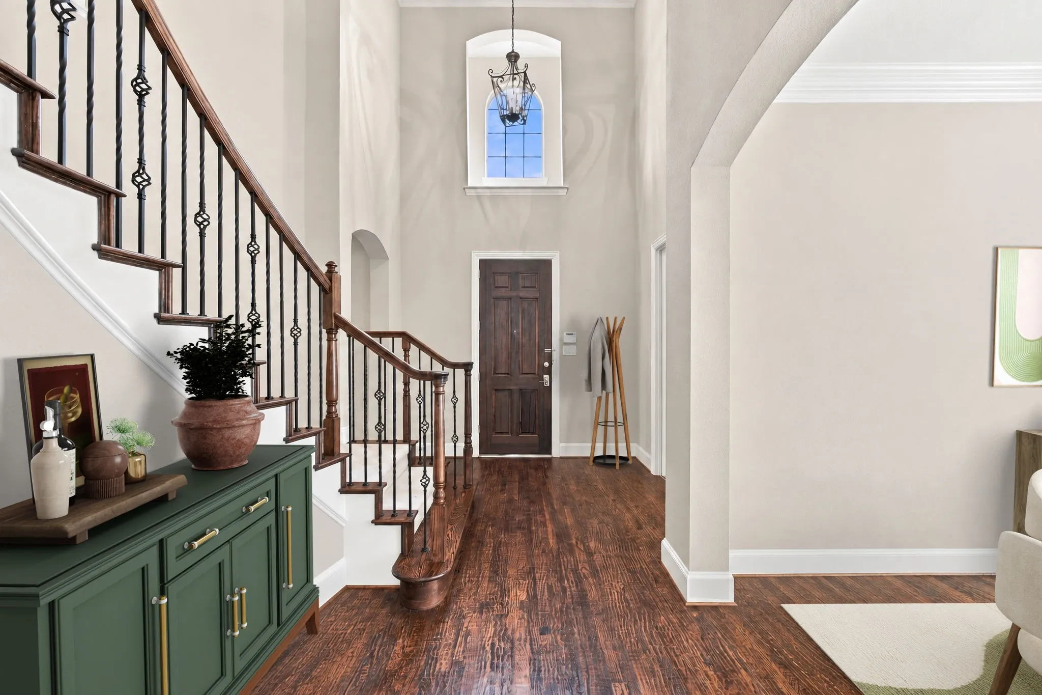 Another View Of Foyer Entrance.  This Has Been Virtually Staged.
